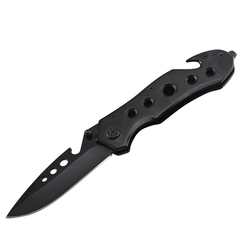 Factory direct sales of all-steel folding knives, multi-functional camping tactical knives, survival knives, outdoor knives, knife-cutting portable fruit knives Item Picture