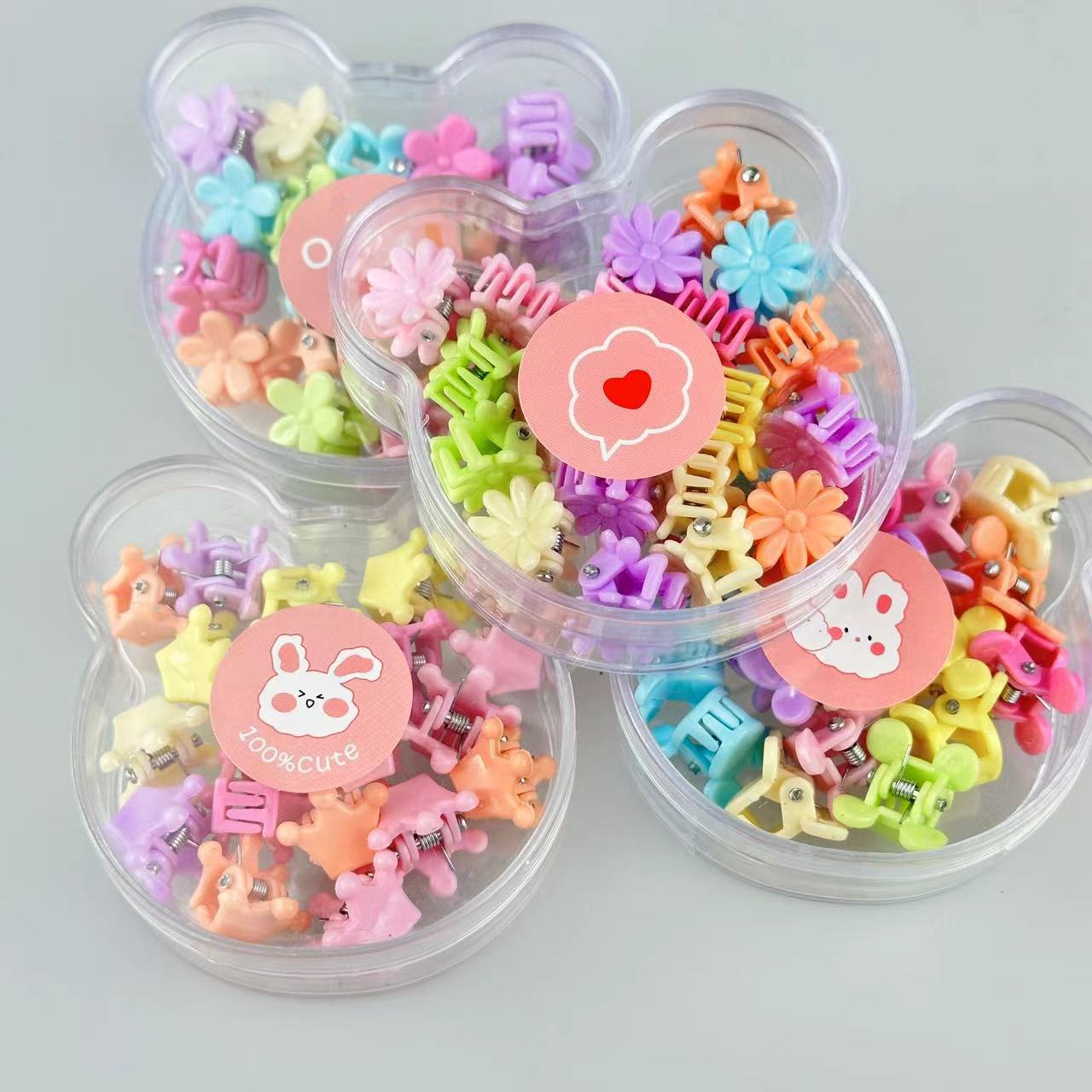 Boxed candy-colored children's small gripper, baby hair clip, cute princess hair clip for babies, a must-have new style for girls full figure