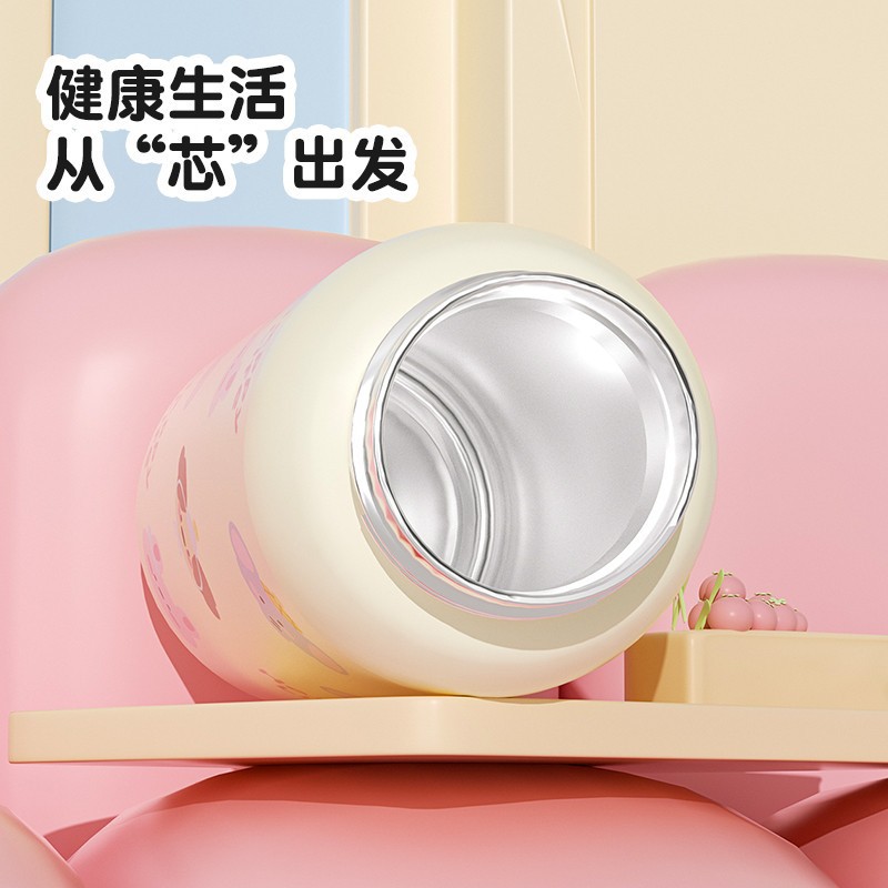 High appearance level, cute and fun ladies, ceramic student, large capacity double-drinking straw, convenient car insulated cup, tea cup Application Scenario
