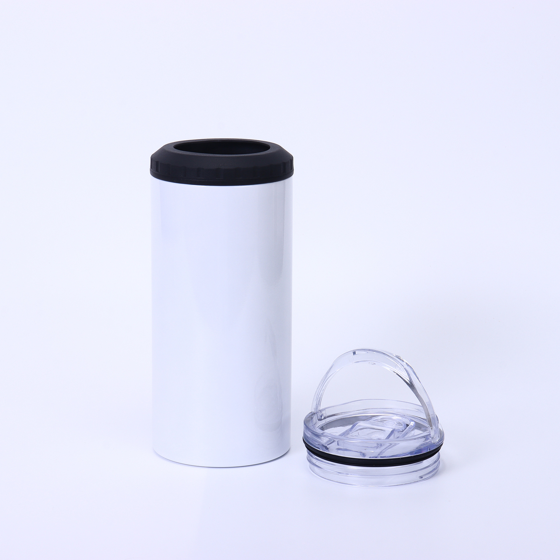 Double-cap stainless steel sublimation 14oz straight cup opener, bottom cold insulation, car cup can wholesale, thickened vacuum details Picture