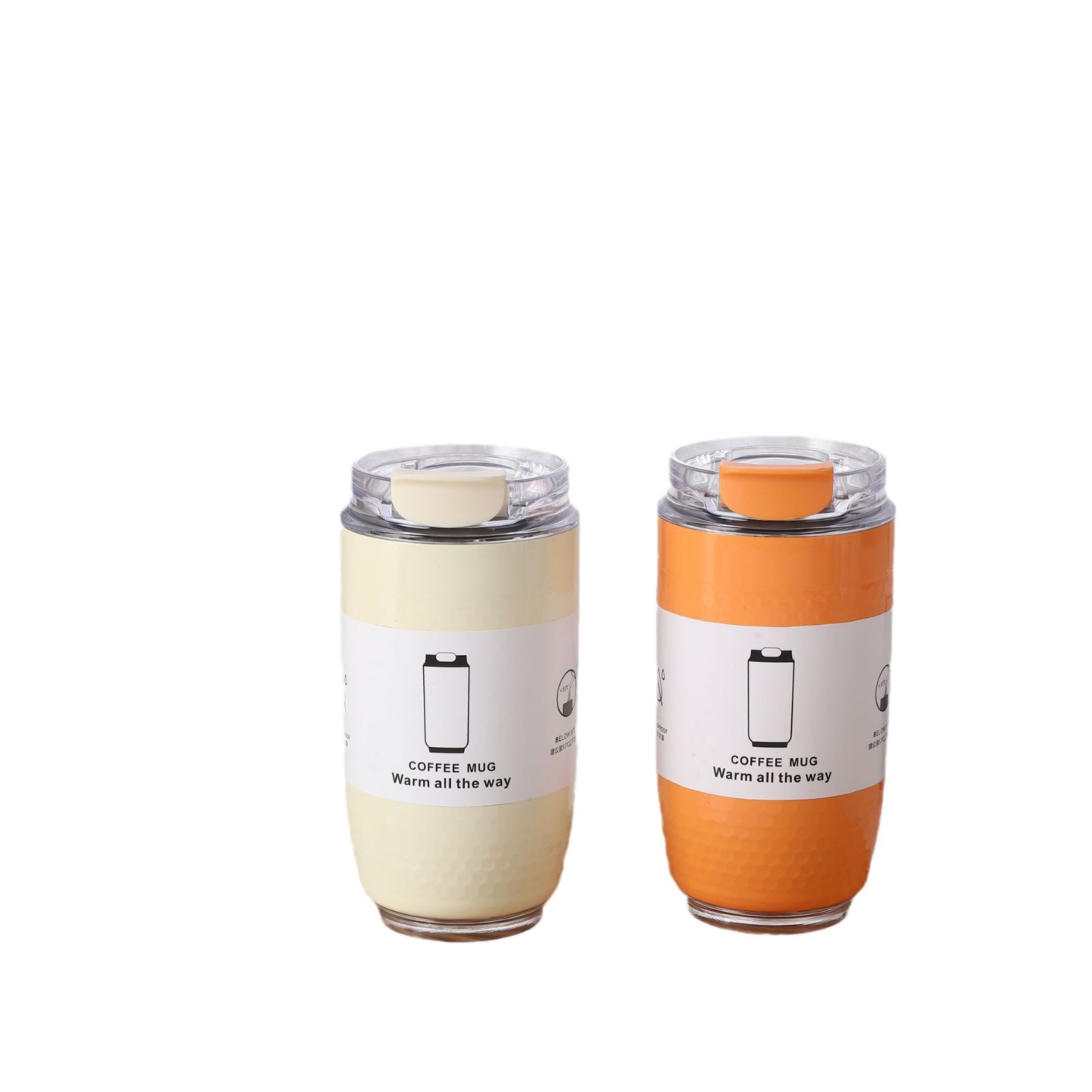 New cross-border 304 stainless steel portable coffee cup, simple vacuum insulated cup, ins men's and women's travel cup, portable Item Picture