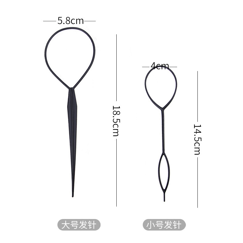 Universal hair straightening needle, children's hair remover, hair threading needle, girls' hair braiding tool, lazy person's hair braiding and braiding tool Application Scenario