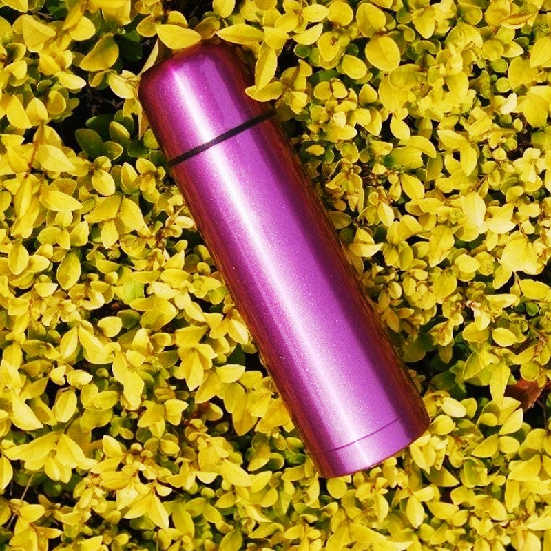 Factory direct sales bullet-shaped stainless steel double-layer vacuum insulated cup, colorful outdoor sports insulated cup LOGO Specification drawing