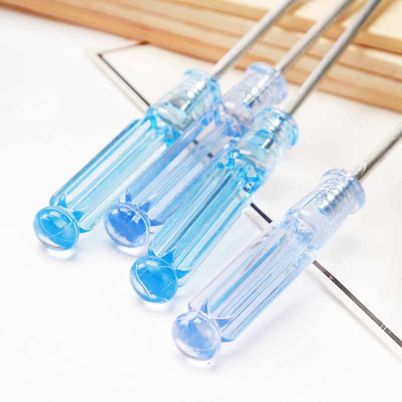 Wholesale of small screwdrivers, crystal screwdrivers, transparent cross notebook screwdrivers, 3*75mm mini screwdrivers Specification drawing