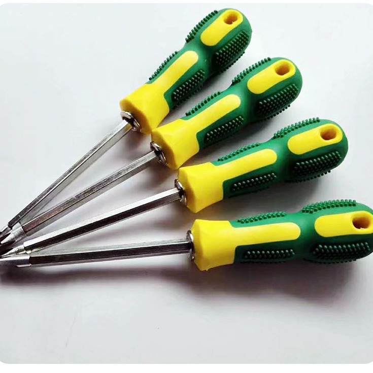 Wholesale screwdrivers, flat-head cross screwdrivers, dual-purpose screwdrivers, massage handles, burr screwdrivers Specification drawing