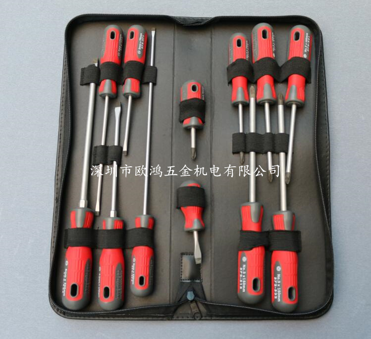 Imported British KENNEDY KEN-572-6030K 12-piece set Professional grade 10-meter flat-head screwdriver full figure