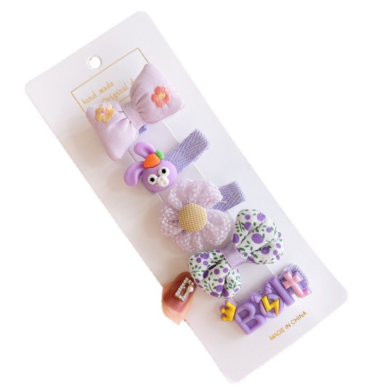 Wholesale Korean children's hair clips and hair accessories, bow hair clips, hair accessories in stock for infants and babies with small hair volume and no damage to hair Item Picture