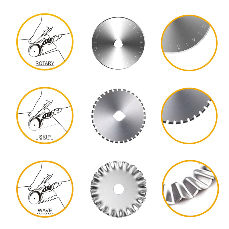Amazon's best-selling wavy sawtooth straight alloy tool steel SKS-7 45mm small round blade Application Scenario