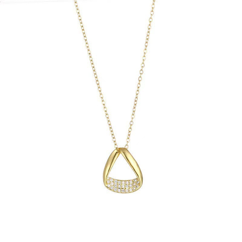 A silver titanium steel necklace with a light luxury design sense from Japan and South Korea, trendy and versatile on Instagram for women, a popular collarbone chain and a high-end necklace Item Picture