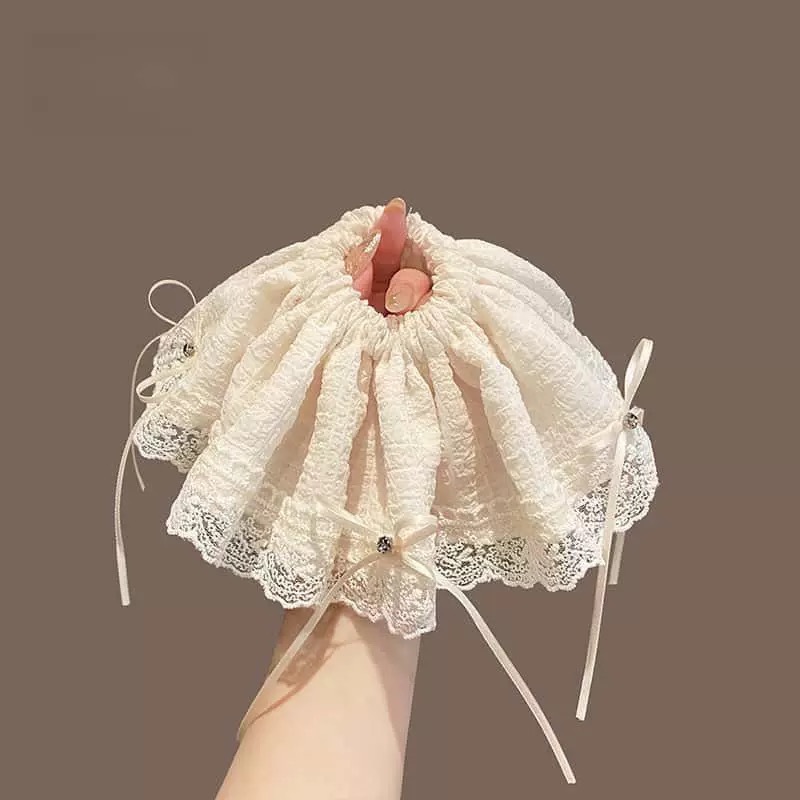 Korean ins large large hair band, super large hair tie, women's 2025 new Korean high-end style hair tie, low bun hair accessory details Picture