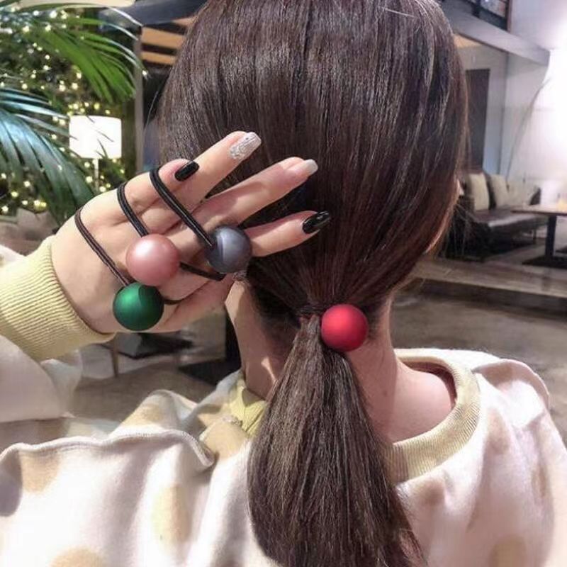 Scrub balls, hair ties, hair bands, hair ties, hair ties, Korean fresh and clean hair accessories, simple ponytail, forest girl style Specification drawing