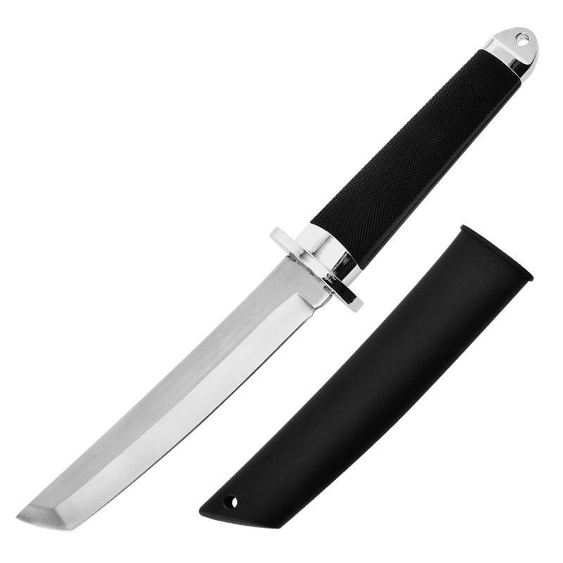 Camping outdoor straight knife, wilderness tactical survival knife, one-piece keel knife, Sanmei Japanese knife, portable camping tactical knife undefined