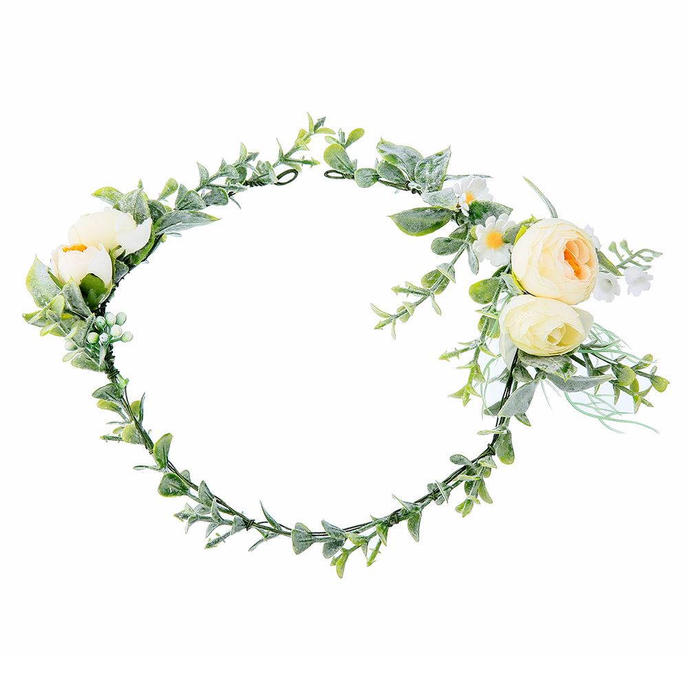 New European and American forest-style bride, bridesmaid, flower boy, hair band, hair comb set, studio photography and portrait accessories, hair accessories and headwear full figure