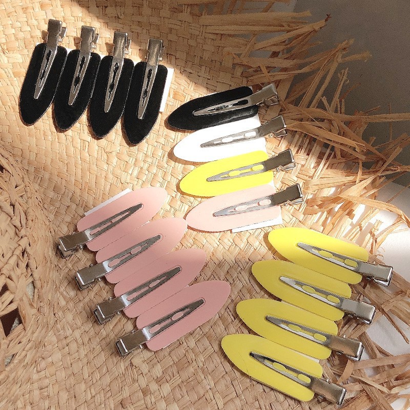 4 basic and practical hairdressing and makeup accessories: Seamless clips, bangs clips, headwear, duckbill clips, hair clips, hair clips and hair accessories Specification drawing