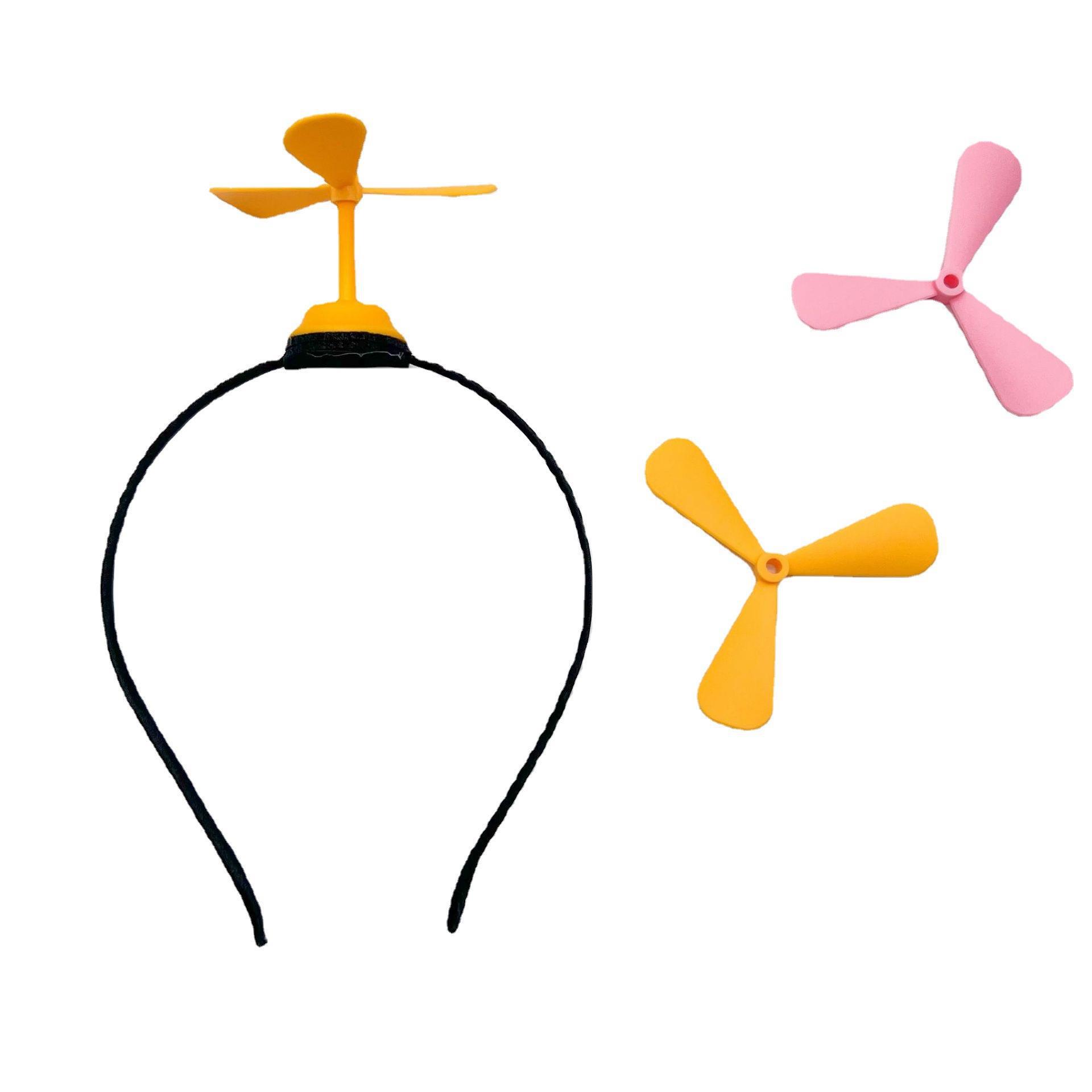 Cute and creative bamboo dragonfly hair bands, windmill hair clips, fun Children's Day gifts, performance props, adult hair accessories Item Picture