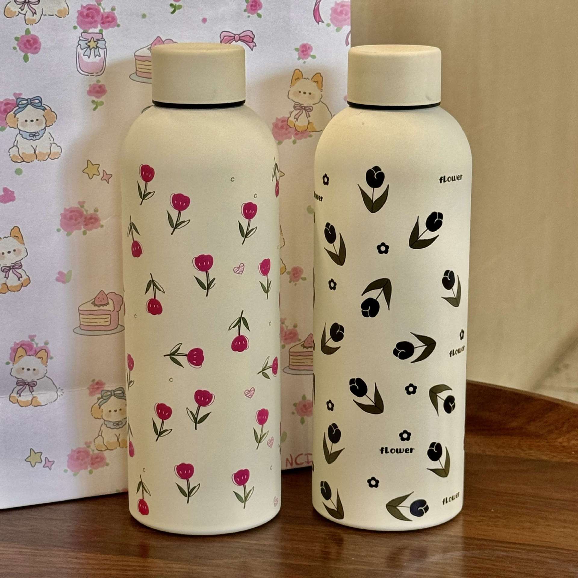 ins insulated water Cup Student New Model 2024 High appearance level Portable Coffee Cup 304 stainless Steel Cute water cup details Picture