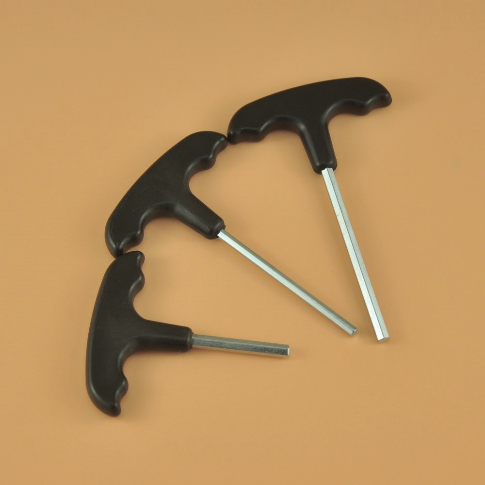 T-shaped cross-head screwdriver, T-shaped Allen wrench, simple screwdriver, flat head Allen screwdriver Specification drawing