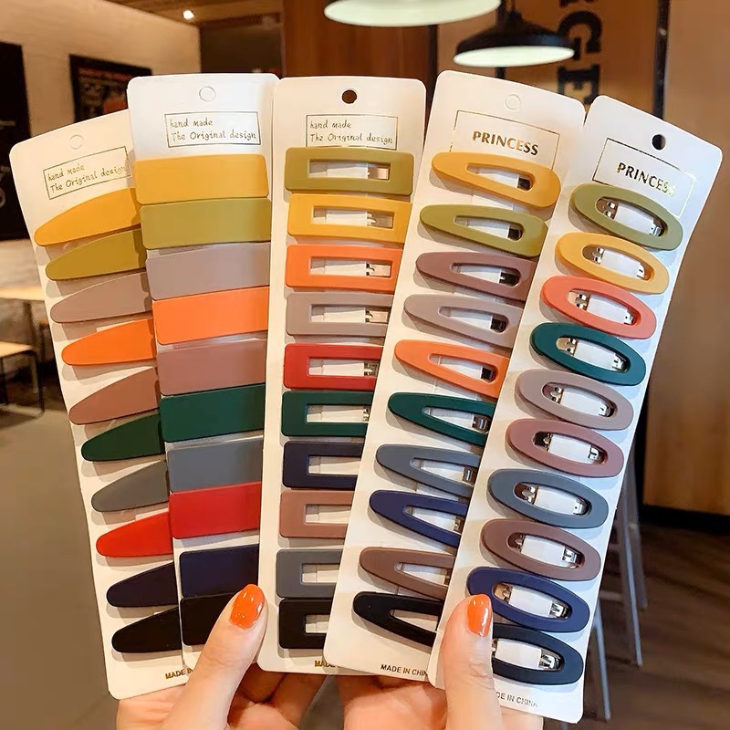 Simple Korean-style diy hair clips, baby girl clips, straight clips, bangs clips, hair accessories, back of the head, broken hair clips, hair clips wholesale full figure
