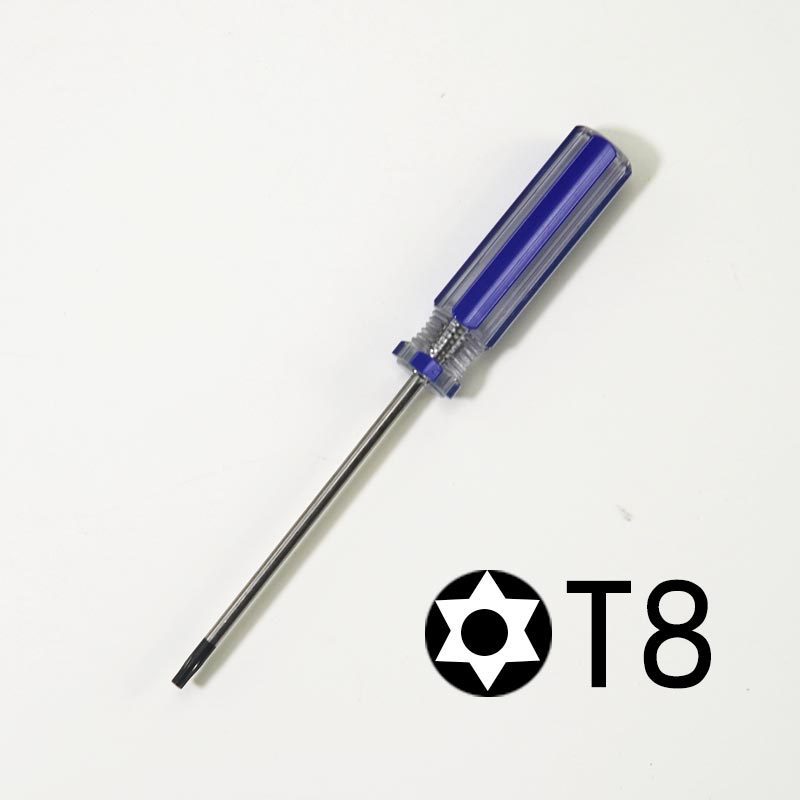 A T8, T9, T10 screwdriver with holes and a small Y-shaped screwdriver for disassembling xbox360 game consoles Application Scenario