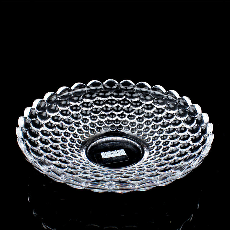 DELISOGA creative pearl fruit tray, transparent glass snack candy plate, European modern sparkling fruit plate Application Scenario