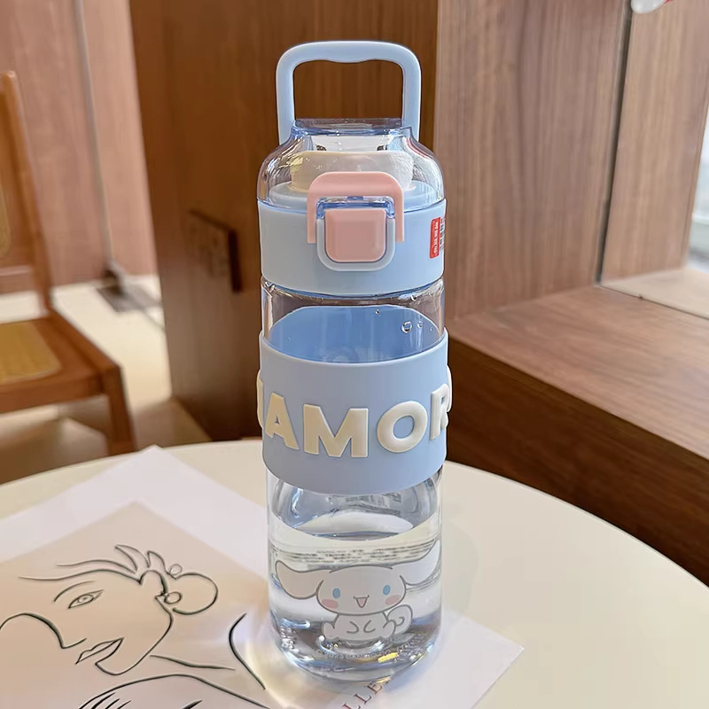 Sanrio water cups for girls, high appearance level, cute student cups, tea with tea compartment, children's tritan plastic cups Item Picture