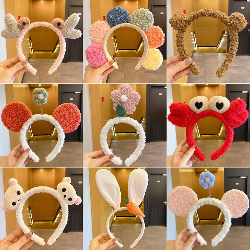 Summer cute hair band for washing face, popular 2021 new style hair band, washbasin headband, hair tie, hair clip, women's headwear full figure