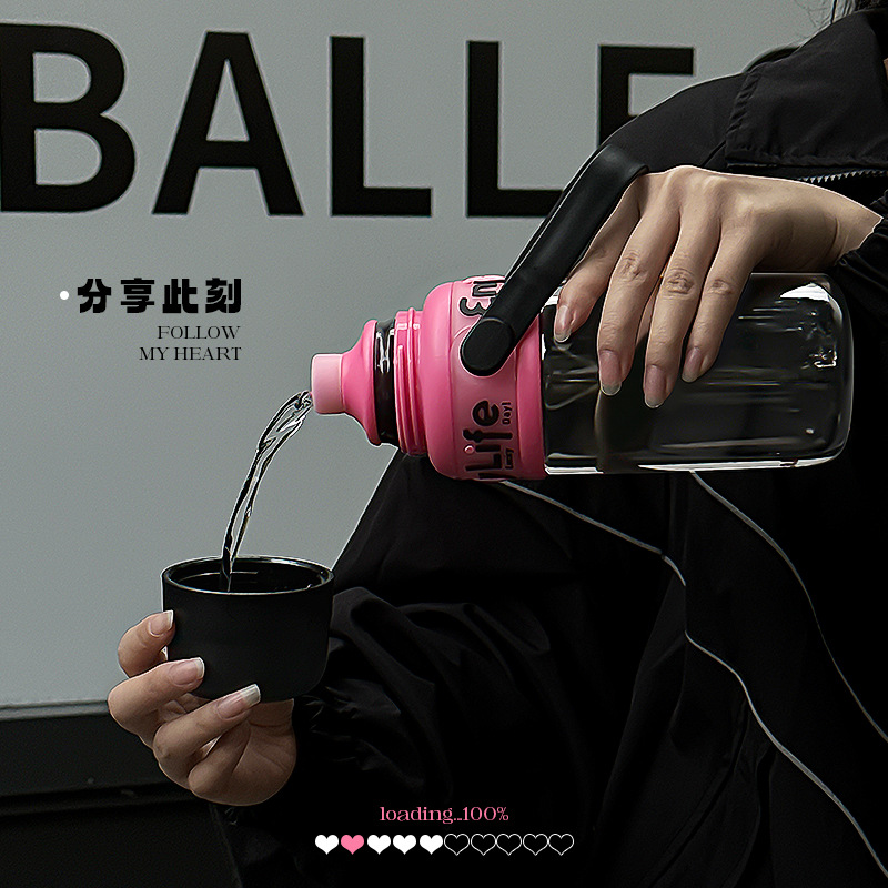 Xiaocha Diary Three-Drink Plastic Water Cup, new large-capacity girls' straw cup, portable cup for children and students Application Scenario