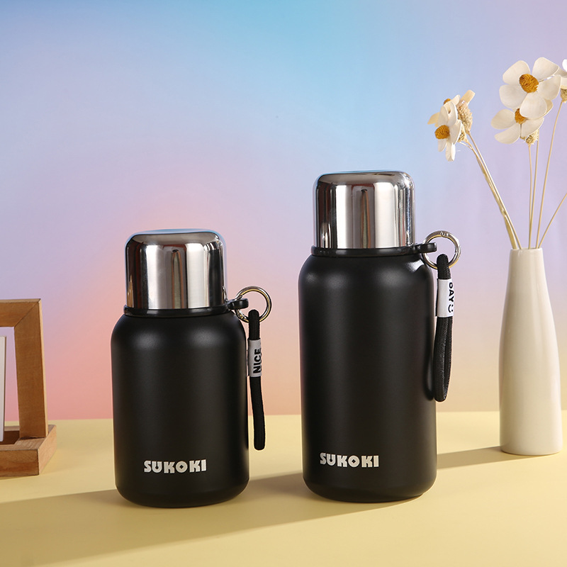 2024 New 316 stainless steel compact thermos flask, dual-purpose, high appearance level, ladies' water cup, outdoor portable thermos cup Specification drawing