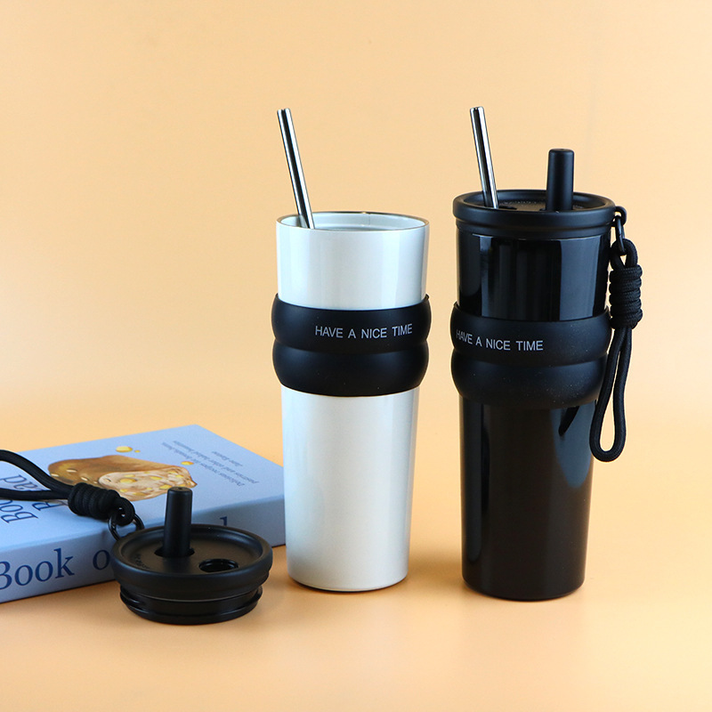 Wholesale of 2025 new Ice King Cup, 316 stainless steel, high appearance level, heat and cold preservation, large capacity car straw water cup Application Scenario