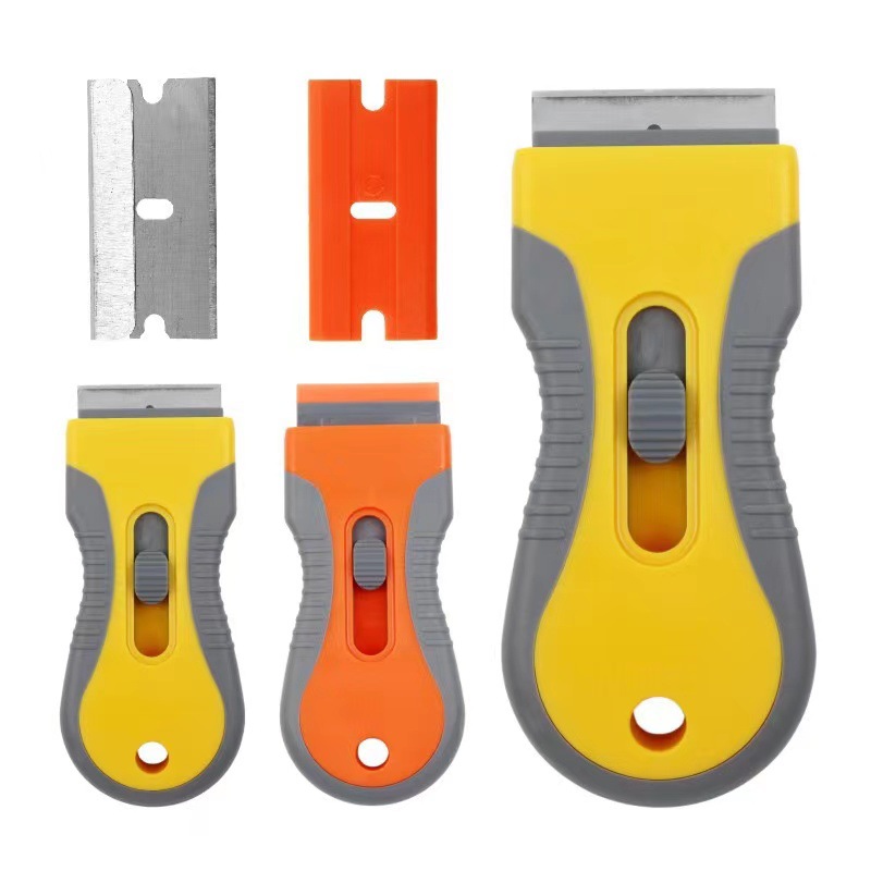 Supplier of plastic and metal blade glue scraping and stain removal scrapers, as well as mobile phone, tablet, screen and glass cleaning tools undefined