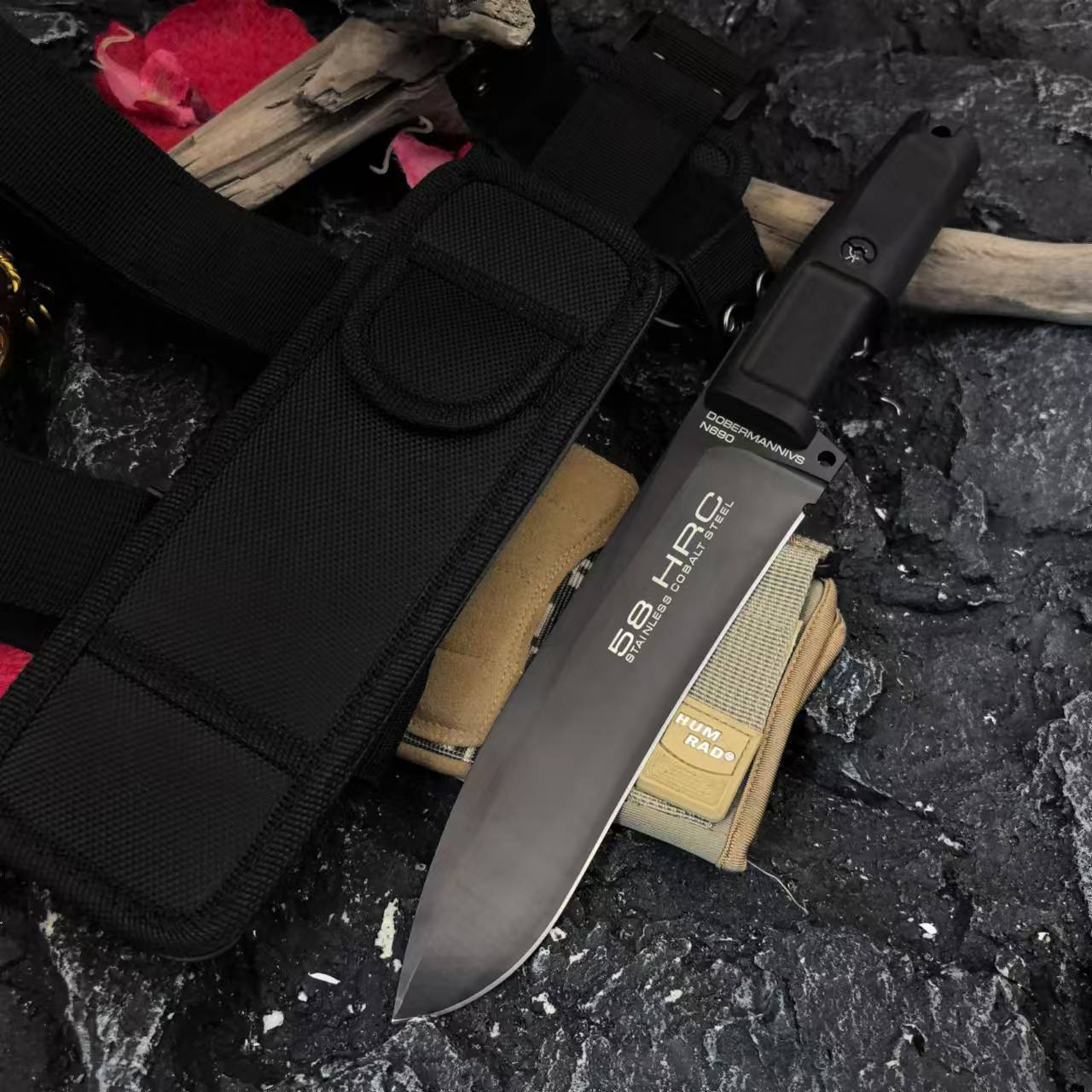 The new Jiwu - Pioneer hand-forged high-hardness multi-functional portable outdoor survival, camping and fishing pathfinder undefined