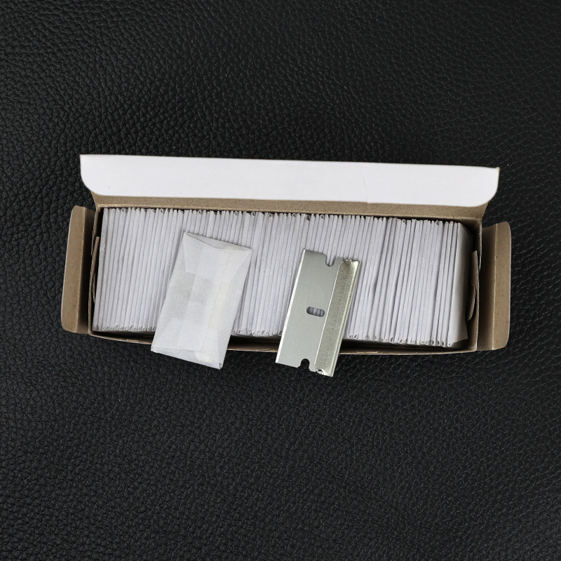 Boxed single-sided security blades for mobile phone film scraping, single-sided blades for car film application, cleaning security blades, and engraving knives undefined