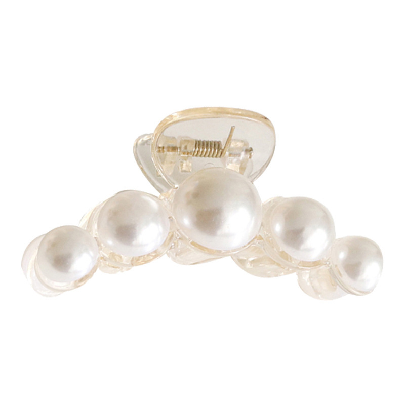 Summer new style pearl hair clips and hairpins from Daedongmun, South Korea. Back head updo hair clip, large shark clip headwear Item Picture