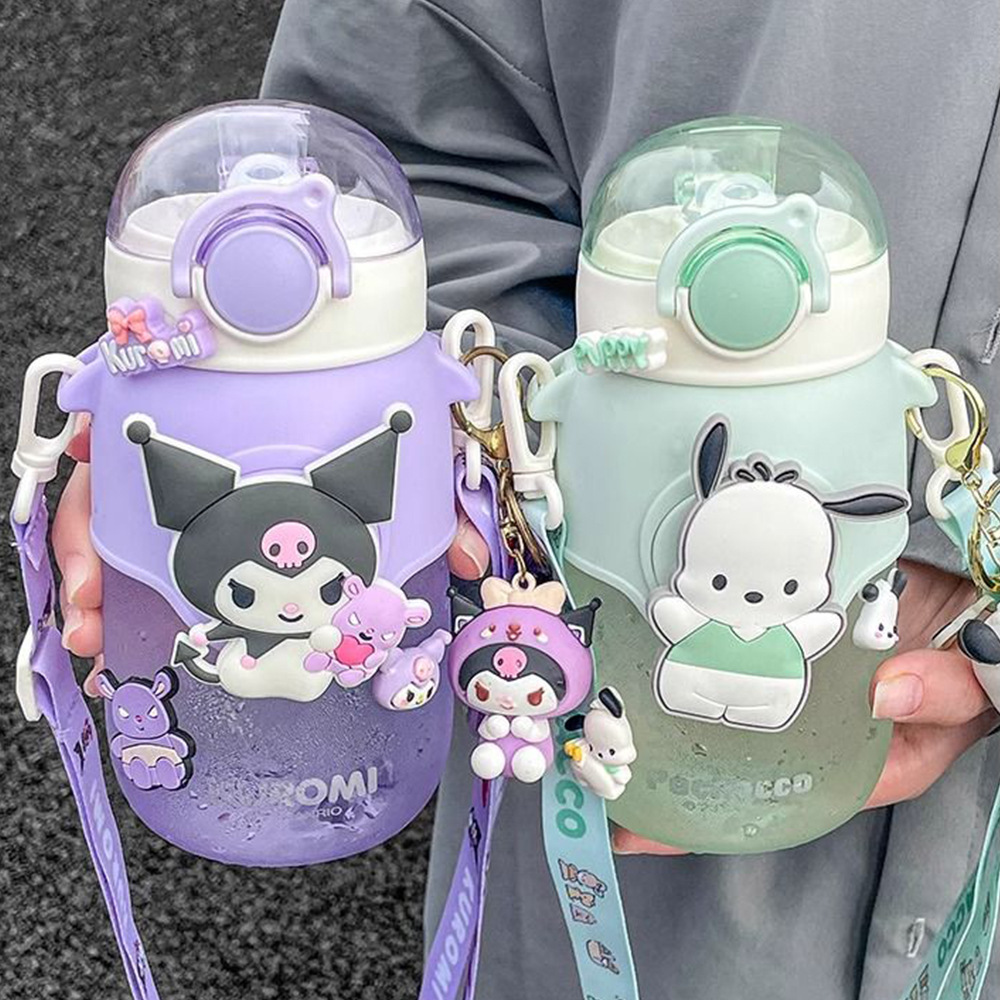New cute straw cup, high appearance level plastic water cup for girls, portable and super cute tritan cup for children and students details Picture