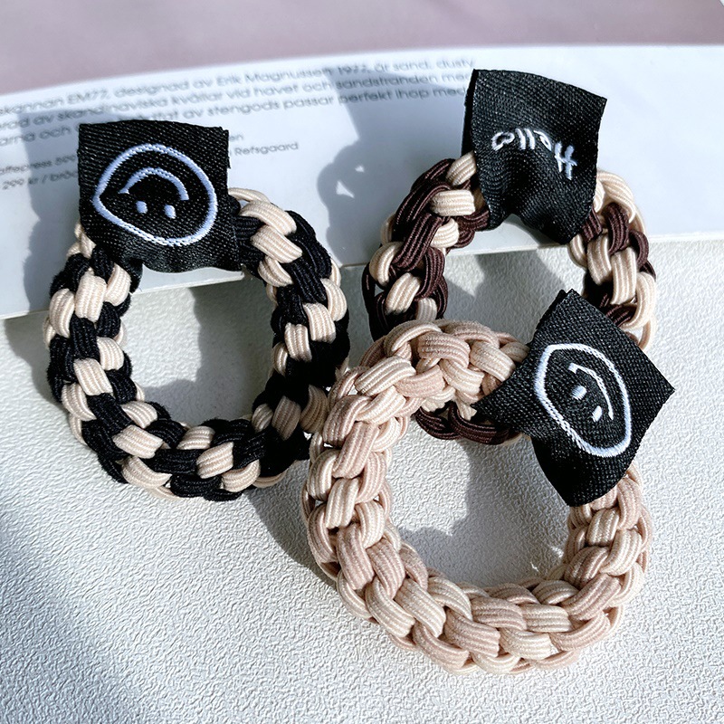 New high-elasticity hair tie, hair band, bun hairstyle, rubber band, multi-strand thickened, fashionable and simple hair tie, hair accessory and headwear Application Scenario