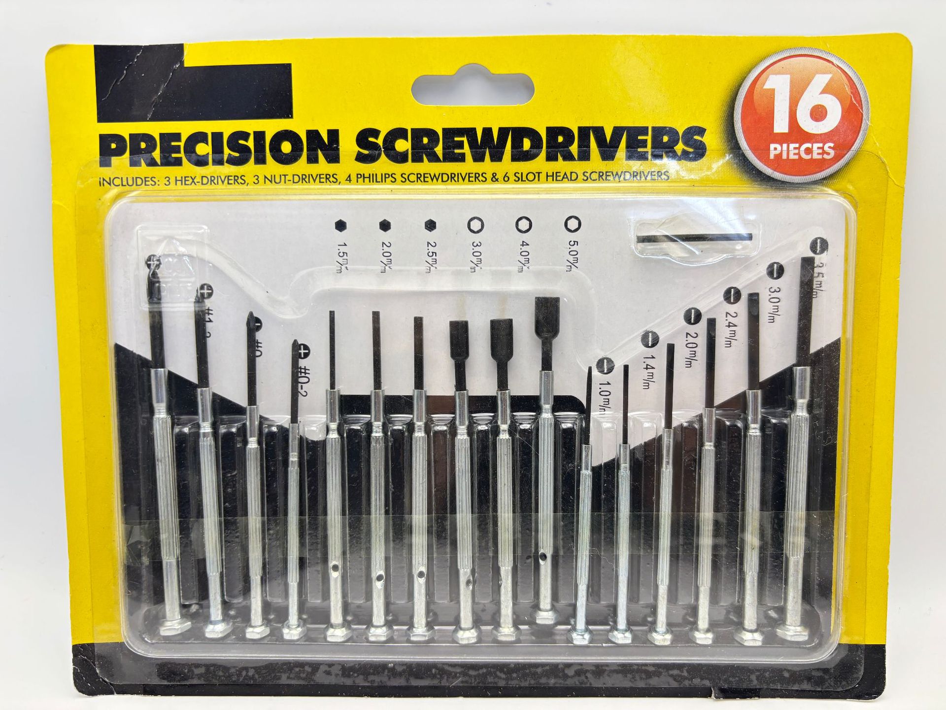 16pcs watch screwdriver set, small mobile phone repair screwdriver tool, mini small watch and glasses screwdriver Item Picture