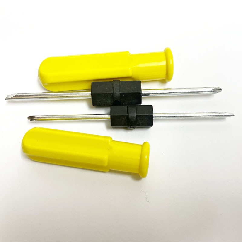 Double-headed, cross-head, flat-head dual-purpose screwdriver, 3-inch, 4-inch, 5-inch screwdriver, household, outdoor furniture, tent tools, screwdriver Specification drawing