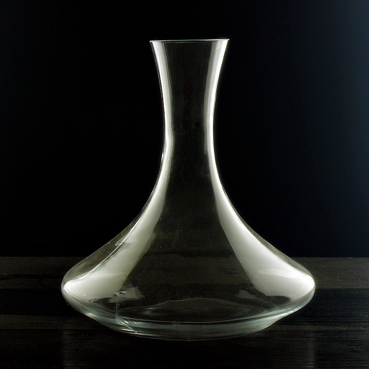 Glass wine-decanter with a slanted mouth, wine divider, slanted mouth decanter manufacturer, wholesale in stock Specification drawing