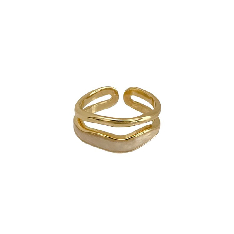 A new, fashionable and individual open-top ring with a light luxury and high-end feel, featuring a niche design and a cold style Item Picture