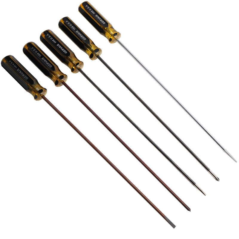Extended long cross-shaped flat-head screwdriver for repairing sewing machines, sewing machines, needle sewing machines, long screwdrivers, screwdrivers and other tools Item Picture