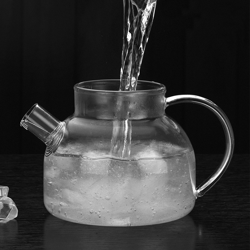 Heat-resistant glass tea set, flower tea set, complete set of Gongfu tea sets, gift box, gift set, glass teapot details Picture