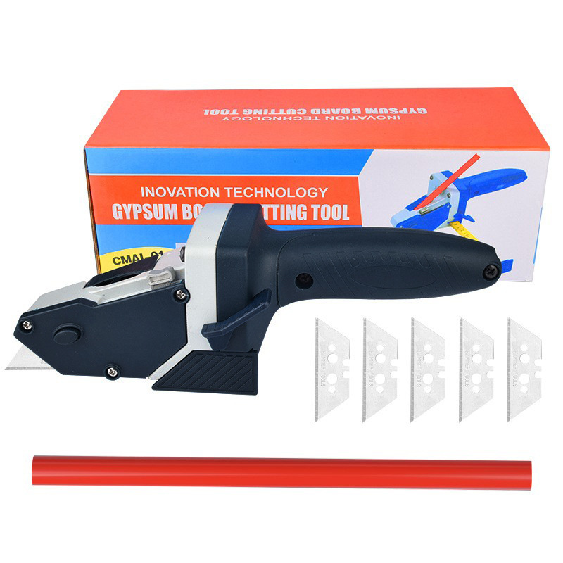 Gypsum board cutter, a magic tool for cutting boards, a special knife for cutting, a multi-functional woodworking decoration tool, a tape measure, a compass for drawing lines Item Picture