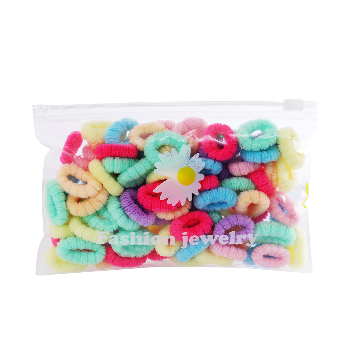 Baby flower towel hair bands, girls' hair ties, pumpkin hair bands, children's high-elasticity hair ties that won't damage hair, girls' hair accessories Item Picture