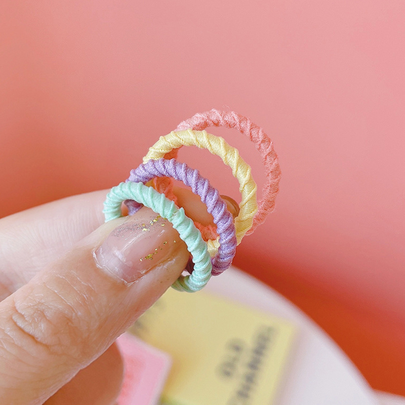 Elastic hair bands for baby girls, baby hair ties, children's rubber bands, hair accessories, small rubber bands, no damage to hair Application Scenario