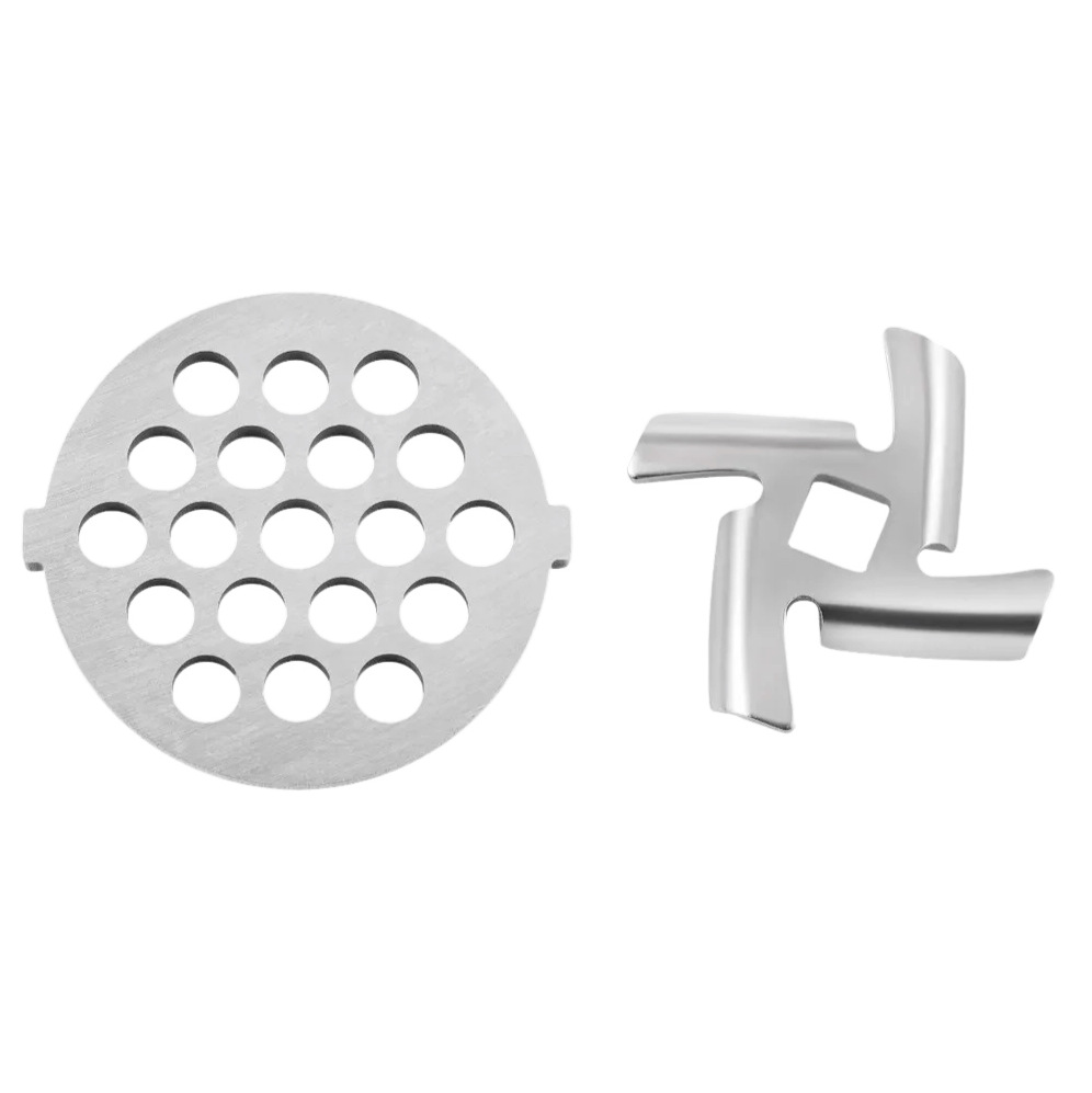 Meat grinder blades, meat grinder blades and meat grinder accessories are used in conjunction with the meat grinder's meat discharge tray and meat grinder blades Application Scenario