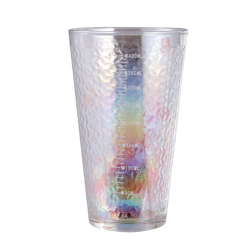 Cherry blossom glass starry sky cup, creative and cute straw cup, household water cup, juice and milk beverage cup, student drinking cup Item Picture