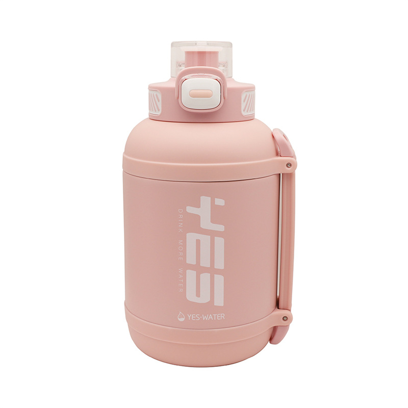 Giant insulated cup 316 food grade large capacity ton-ton bucket sports and fitness large belly cup insulated straw water bottle Item Picture
