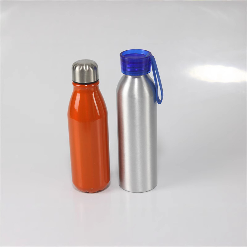 Cross-border exclusive aluminum cola bottles, sports water bottles, single-layer outdoor portable custom water cups, bowling Amazon cups full figure