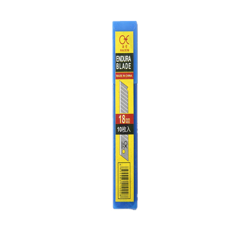 Hisense large 18mm utility knife blades, 10 pieces per box, paper cutting knife blades, office stationery supplies wholesale price Item Picture