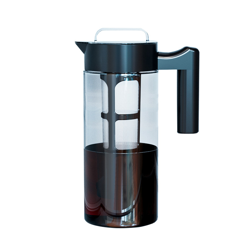 Hand-brewed coffee pot, household coffee brewing filter, cold and hot dual-purpose, high borosilicate glass coffee cold brew pot, coffee pot Item Picture